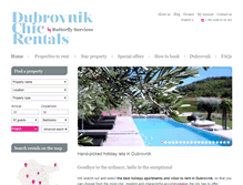 Tablet Screenshot of dubrovnikchicrentals.com